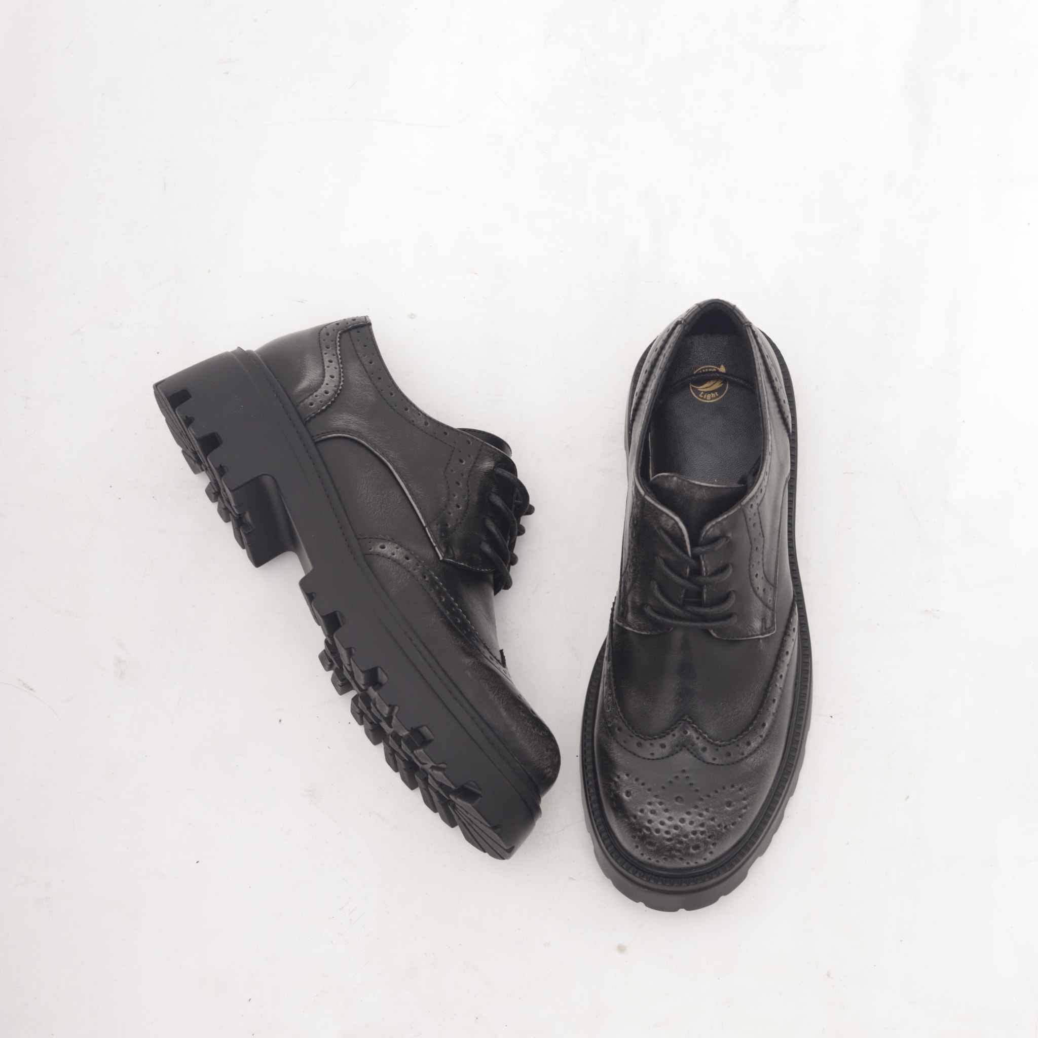 OXFORD SUOLA ALTA NERO