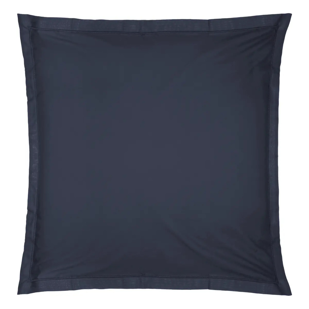 Taie d'oreiller "Carina" en coton bleu encre 63x63cm