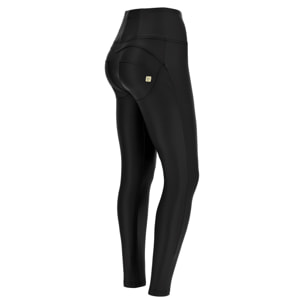 Pantaloni push up WR.UP® skinny vita alta con zip similpelle