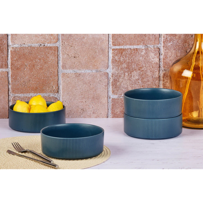 Bol SCANDI Ø16,5cm - 4 pièces - Marine