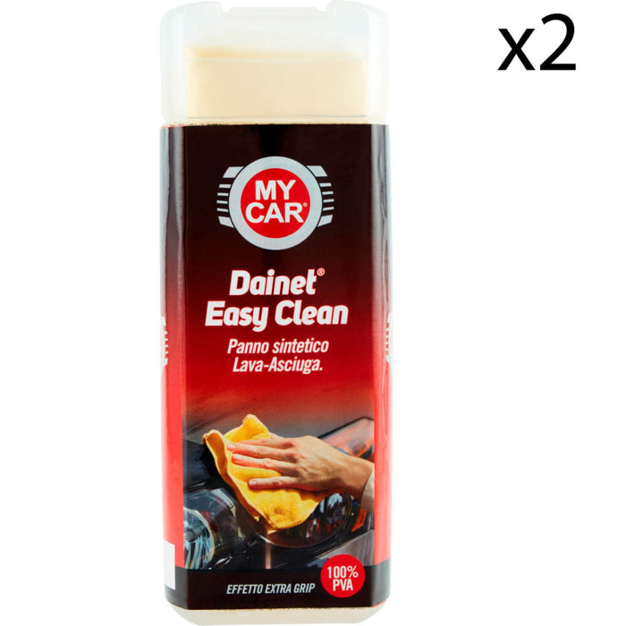 2x My Car Dainet Easy Clean Panno Sintetico Lava e Asciuga - 2 Confezioni da 1 Panno