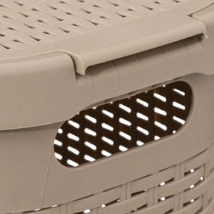 Corbeille slim Rattan 40L lin