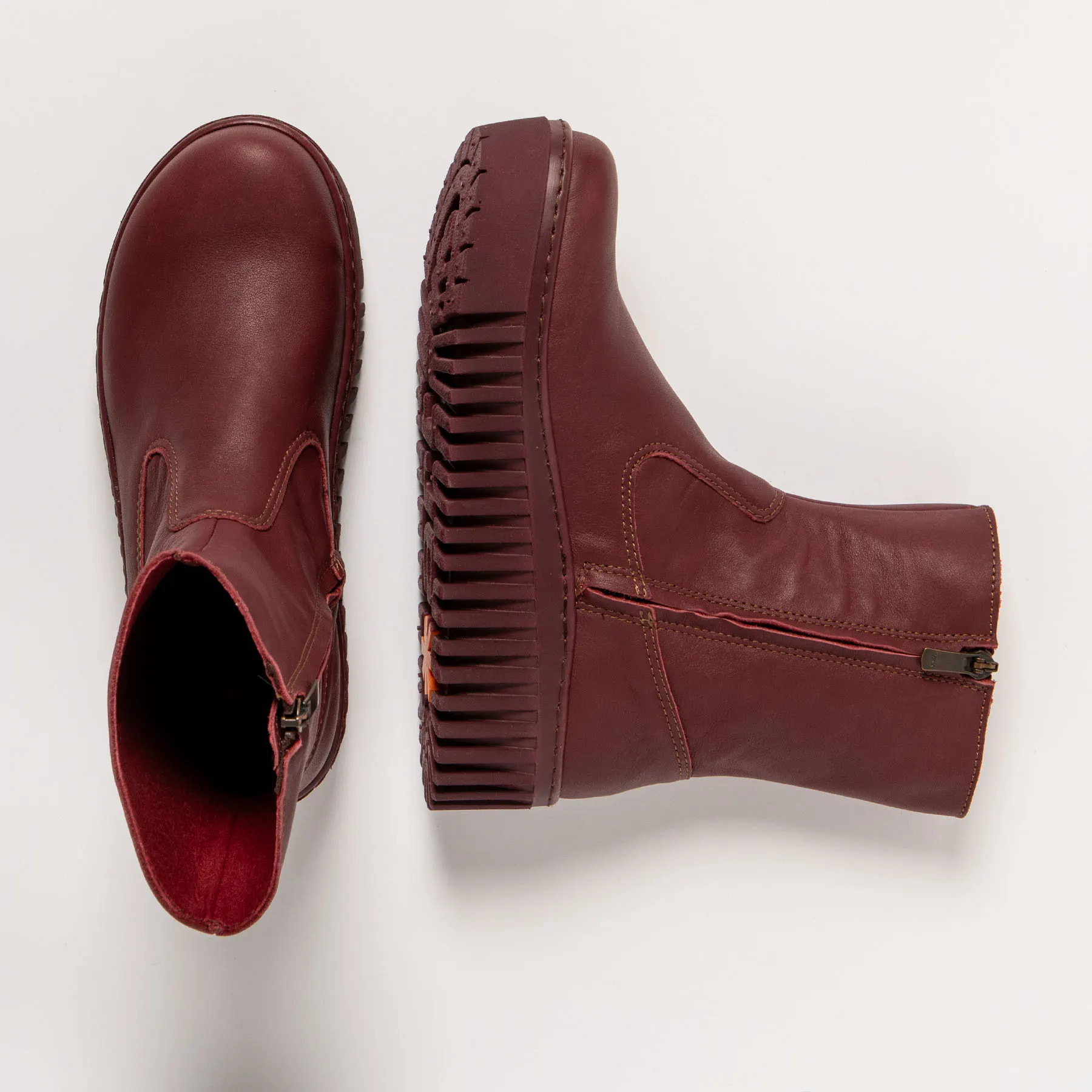 Botines 1531 NAPPA BURDEOS/BRIGHTON color Burdeos