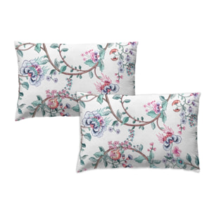 Funda de almohada lotus blanco