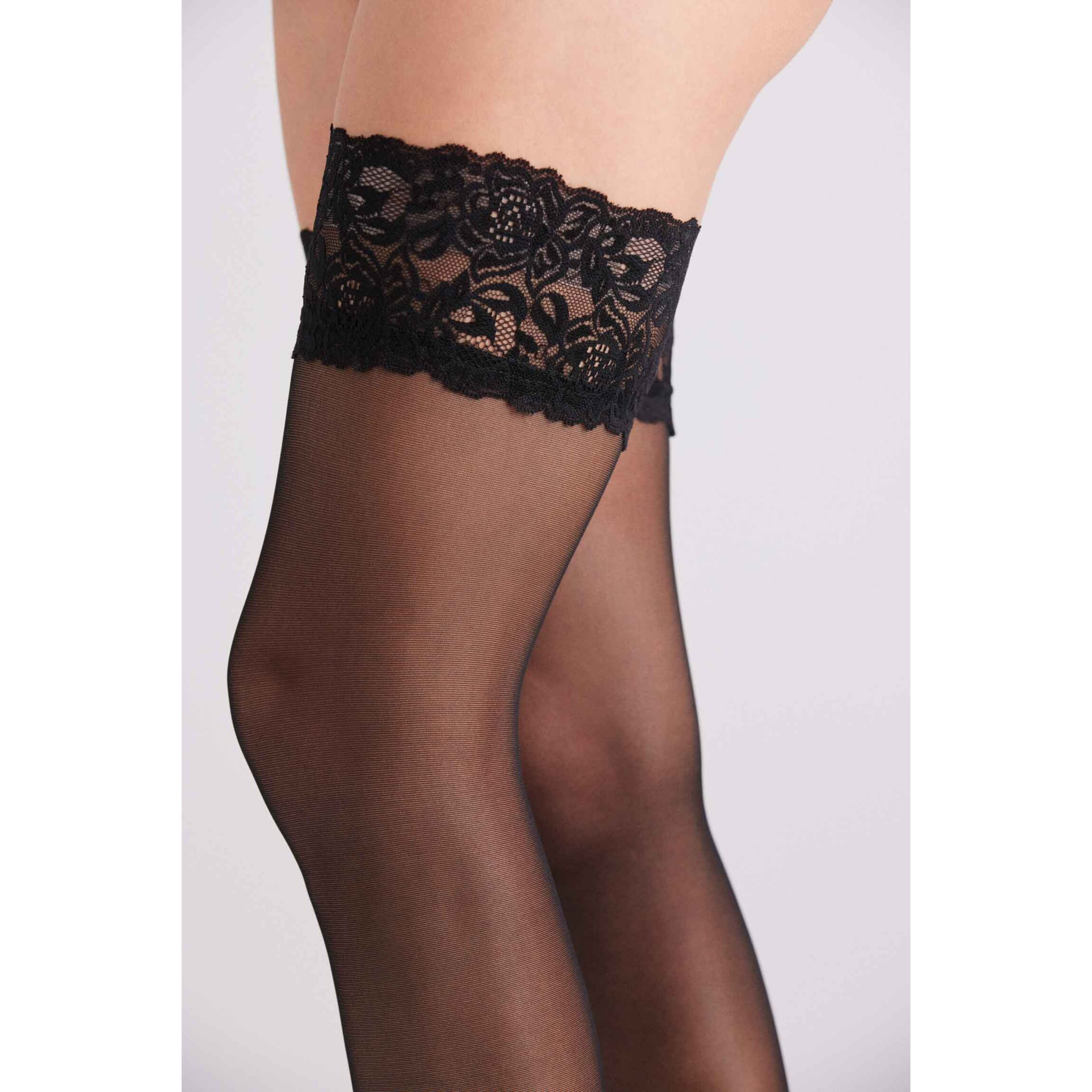 Calze autoreggenti nere 20 denari