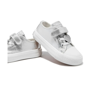 Zapatillas de Bebé Lona Plata