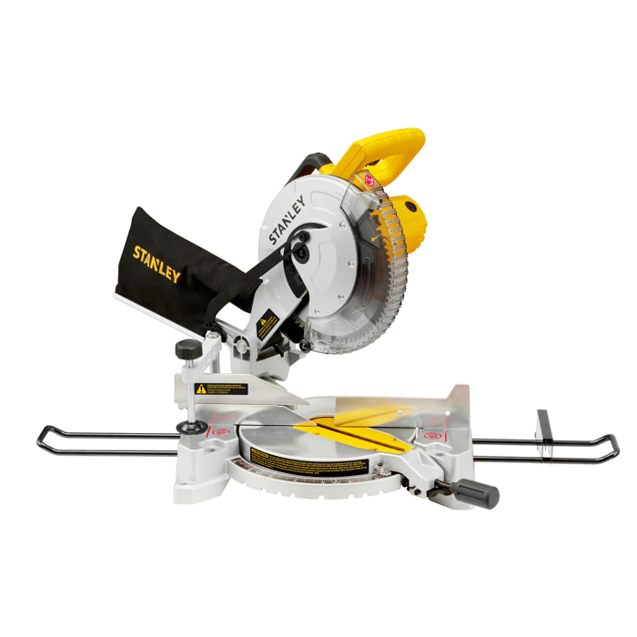 Scie à onglet 1650W 254mm 4800 trs/min avec 1 lame et sac à poussière