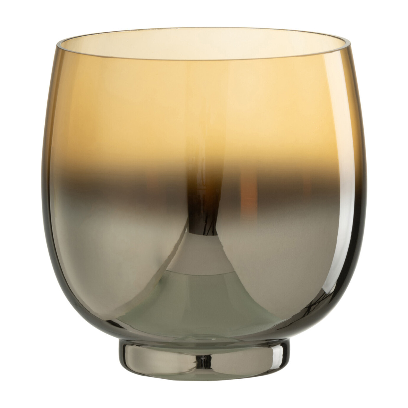 J-Line photophore Rond - verre - argent - medium