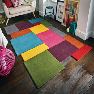 Tapis graphique en laine COLLAGE