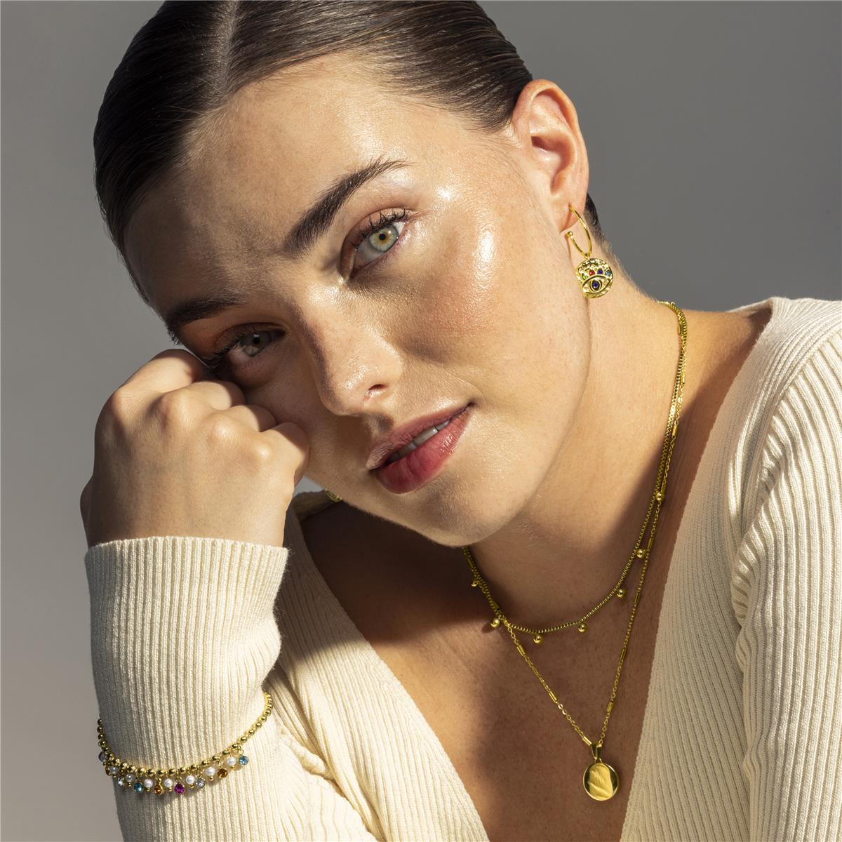 Collar Lux by Lux acabado oro 18k