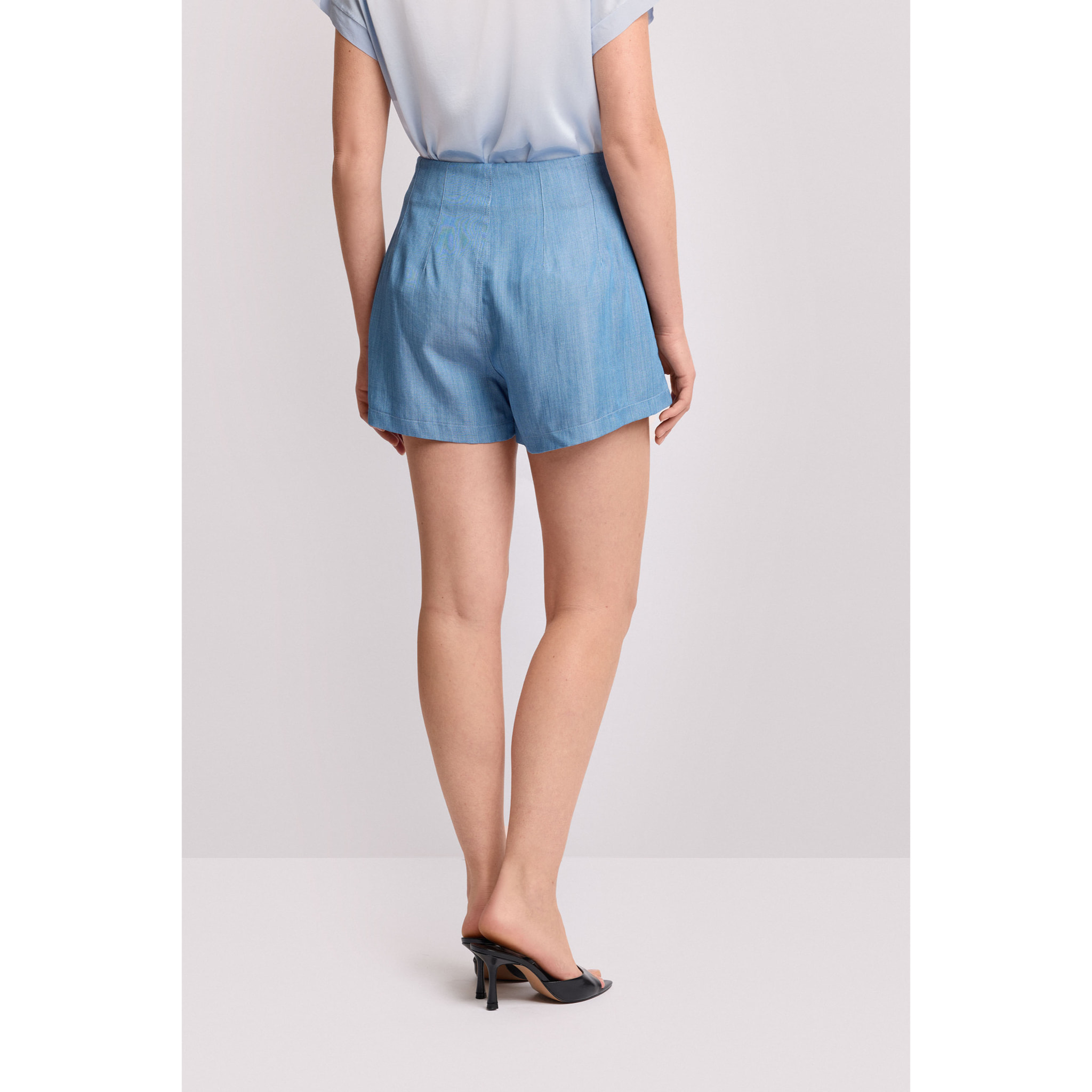 Kocca - Pantaloni corti con tasche Donna, Tinta unita