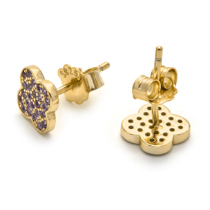 Pendientes Alsion acabado oro amarillo 18k