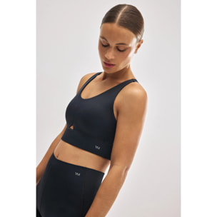 Reggiseno sportivo compressivo nero