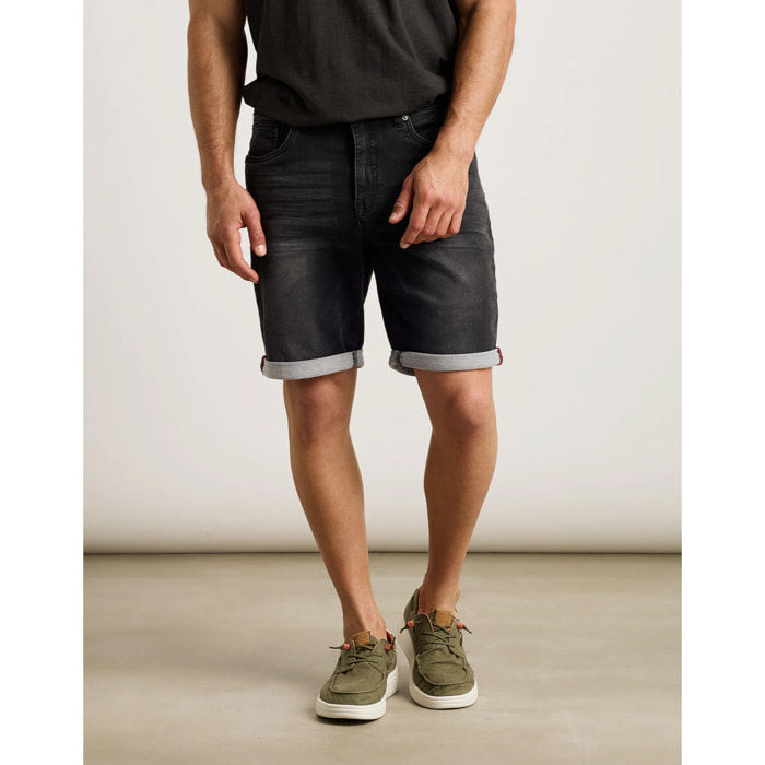 Bermuda Denim Negro - Melbourne