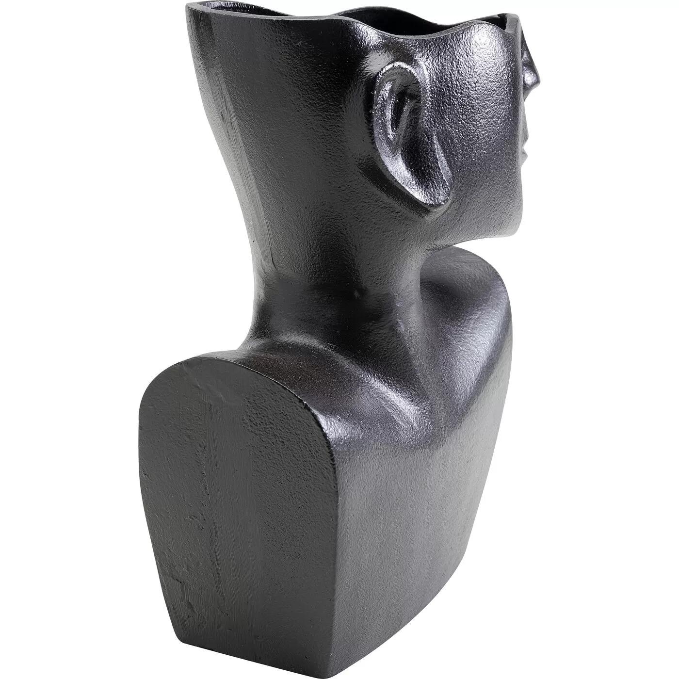 Vase Rostro profil noir 27cm Kare Design