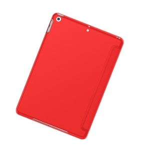 Etui Smart Cover iPad 10.2 Pouces (2019/2020/2021) Rouge à rabat avec support