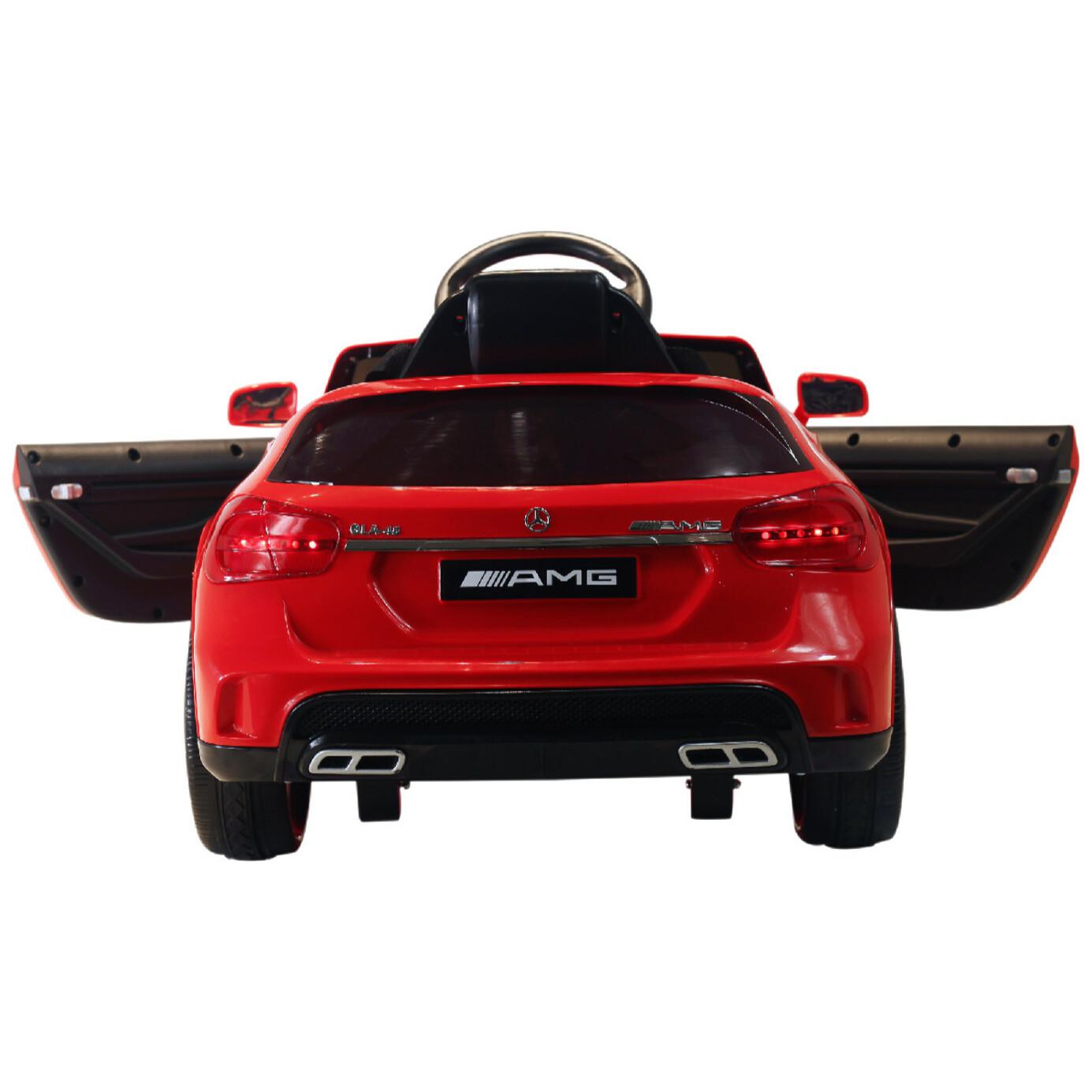 Voiture véhicule électrique enfant 6 V 3 Km/h max. télécommande effets sonores + lumineux Mercedes GLA AMG rouge