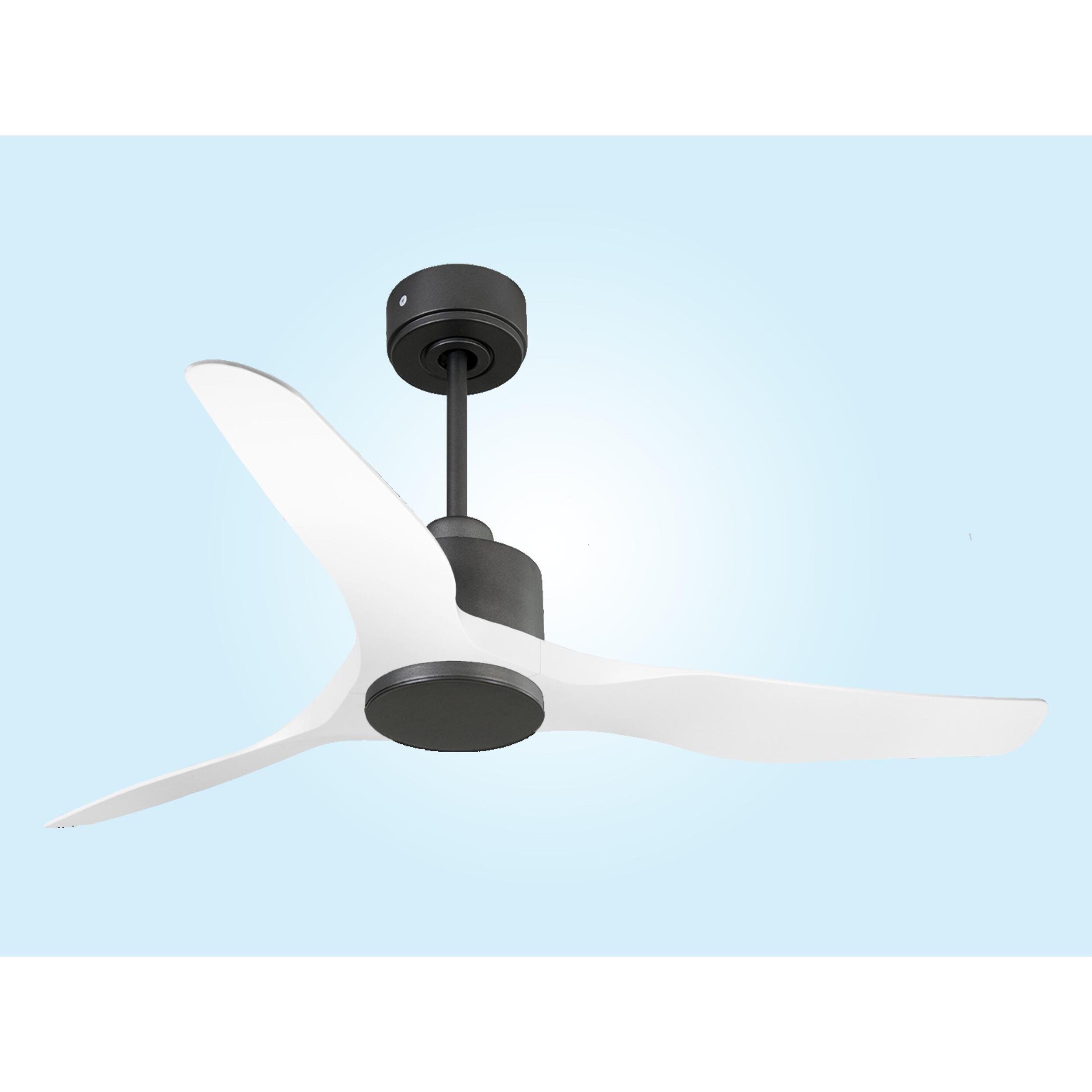 Ventilador de techo Reversible Termostato Wifi Motor DC Techos Inclinados Mando a Distancia Adaptador 2/3 Aspas Hypersilence Memoria ThassosD127C0365190 PURLINE