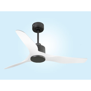 Ventilador de techo Reversible Termostato Wifi Motor DC Techos Inclinados Mando a Distancia Adaptador 2/3 Aspas Hypersilence Memoria ThassosD127C0365190 PURLINE