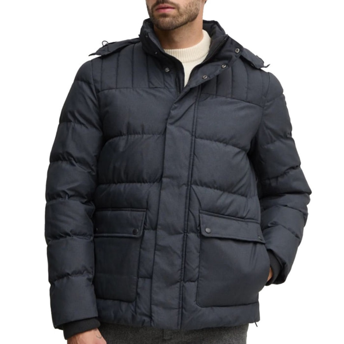 Abrigos Hombre de la marca GEOX  modelo M SANFORD HOOD Blue