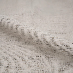 Lot de 2 chaises en tissu gris clair chiné et pieds noirs - Cécilia