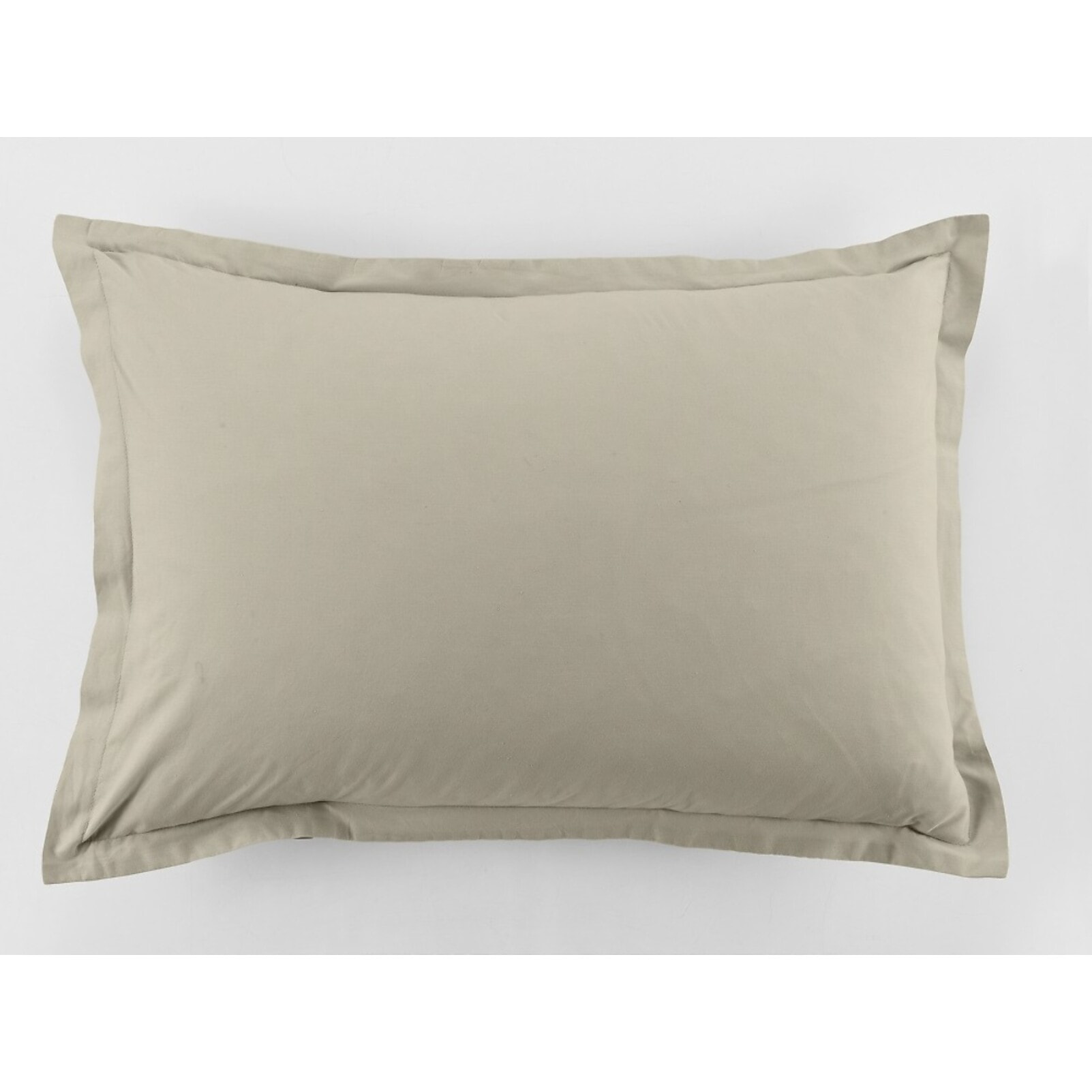 Lot De 2 Taies D'oreiller 50x70cm 100% Coton 57fils Latte