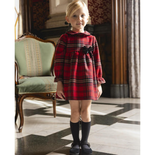 Vestido a cuadros con lazo