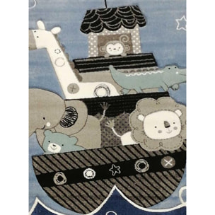 Tapis enfant Animaux dans un bateau
