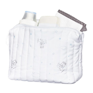 Trousse de toilette en coton Bio blanc
