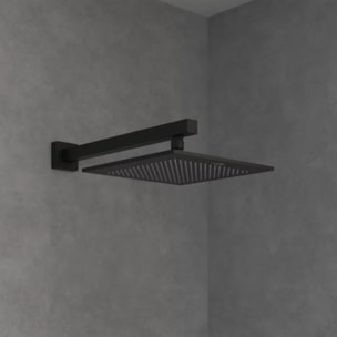 Douche de tête Universal rectangle Noir mat