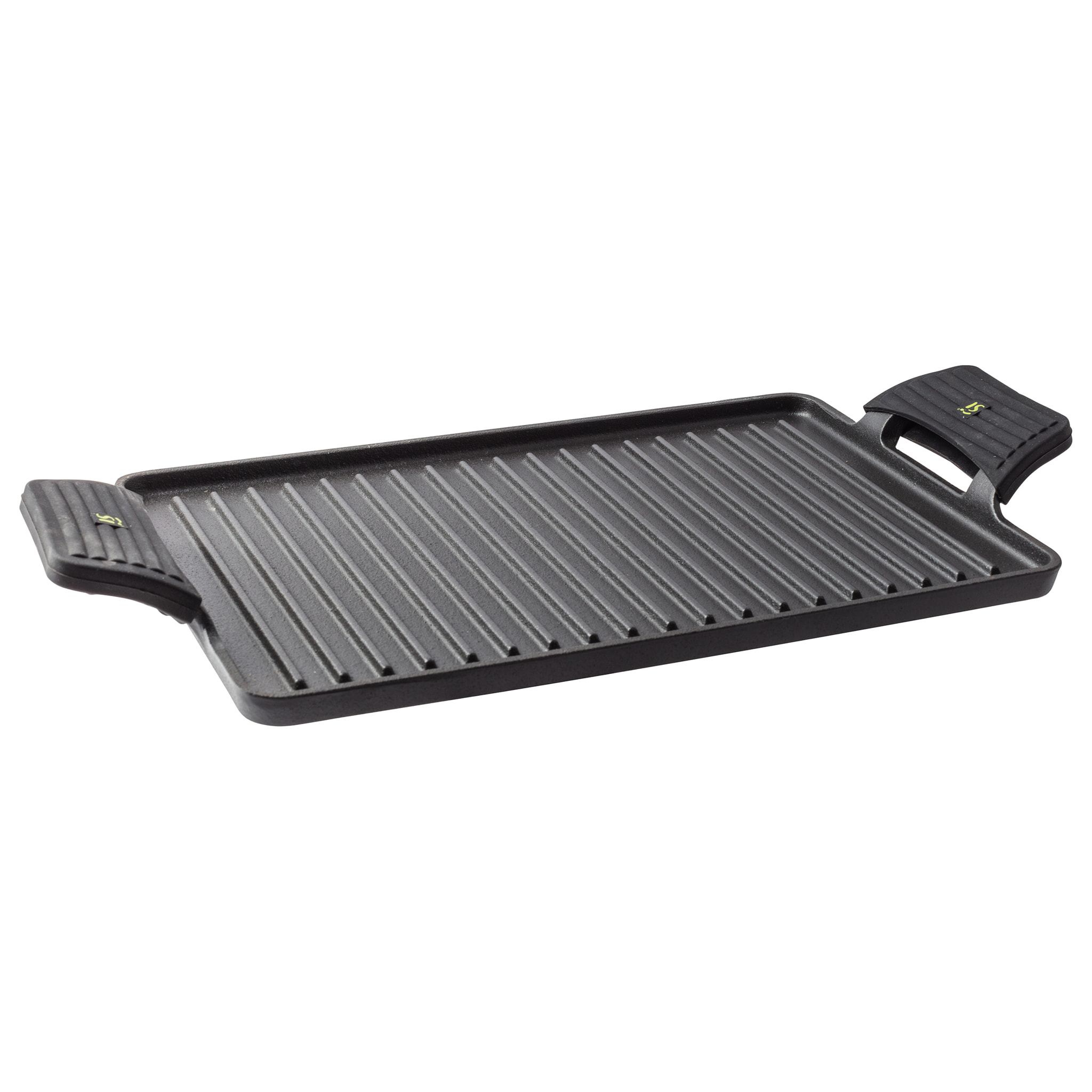 Asador Rectangular Grill de Hierro Fundido 43×23 cm con asas de silicona Xtra San Ignacio