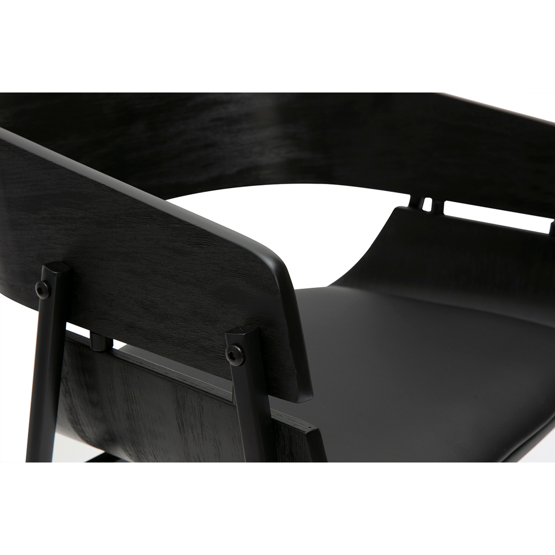 Tabourets de bar design noirs (lot de 2) WESS