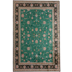 Tappeto Simil Persiano Per Soggiorno Salotto Verde