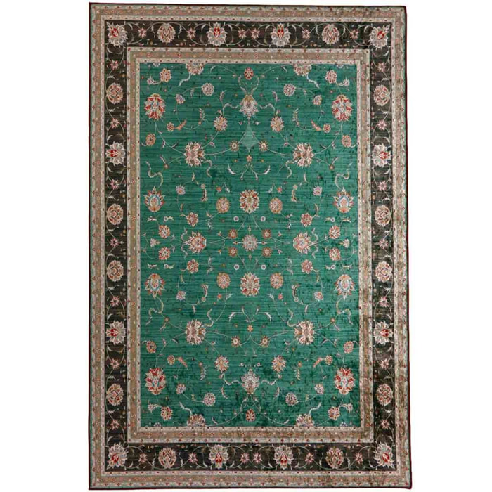 Tappeto Simil Persiano Per Soggiorno Salotto Verde