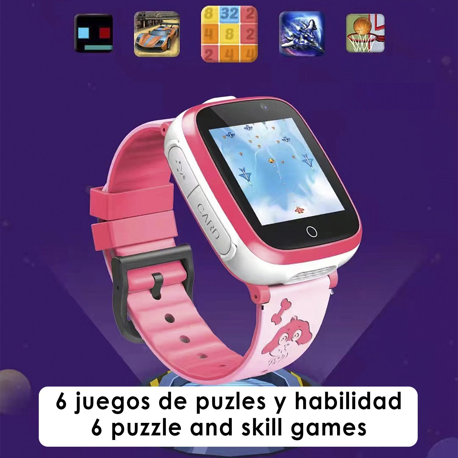 Gioco smartwatch S6 per bambini. Doppia fotocamera, chiamate, funzione SOS, slot SIM.