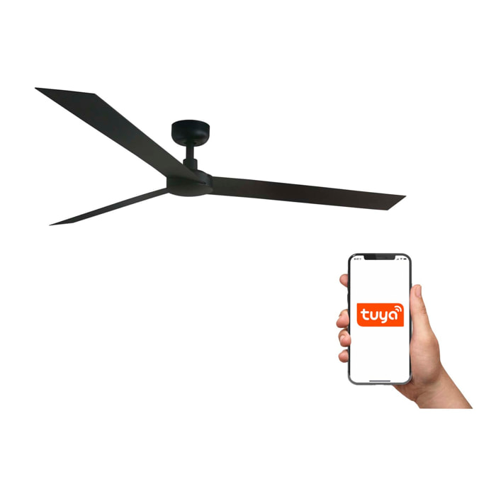 CRUISER XL Ventilateur de plafond noir TUYA