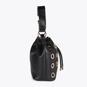 Borsa con Occhielli Metallici Circolari