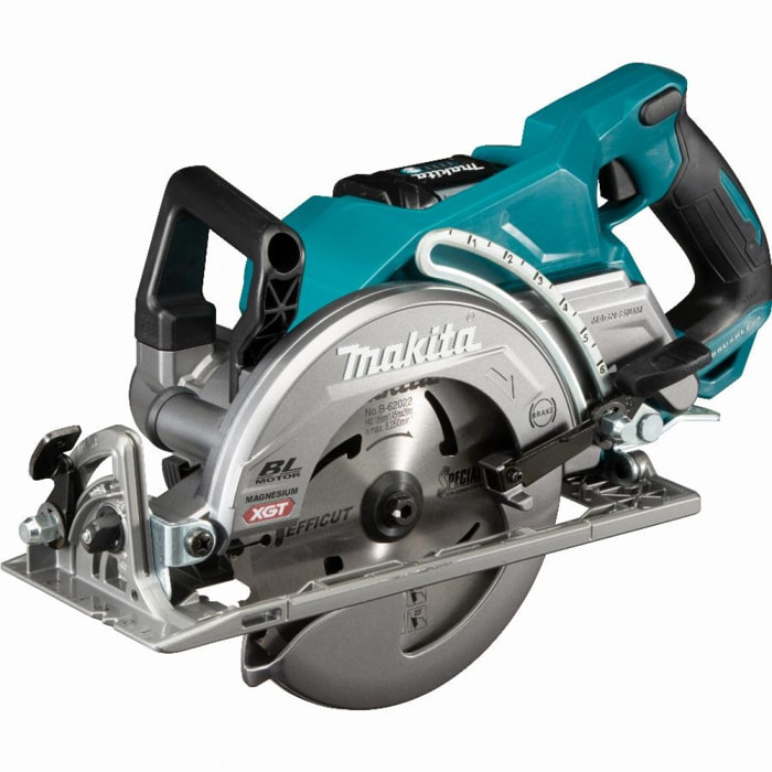 Scie circulaire sans fil 40V XGT à poignée arrière 185 mm - MAKITA - avec 1 batterie 18V 4.0Ah - chargeur - RS001GM101