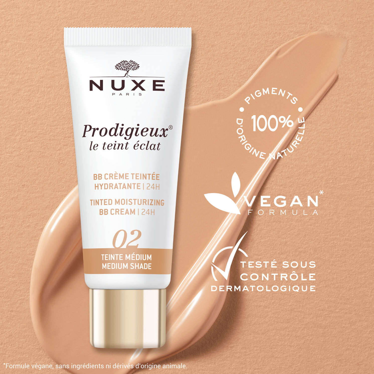 Prodigieux - BB Crème Teintée Hydratante | 24H, Prodigieux® le teint éclat 30ml -  Teinte Foncée