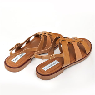 Sandali bassi in simil pelle