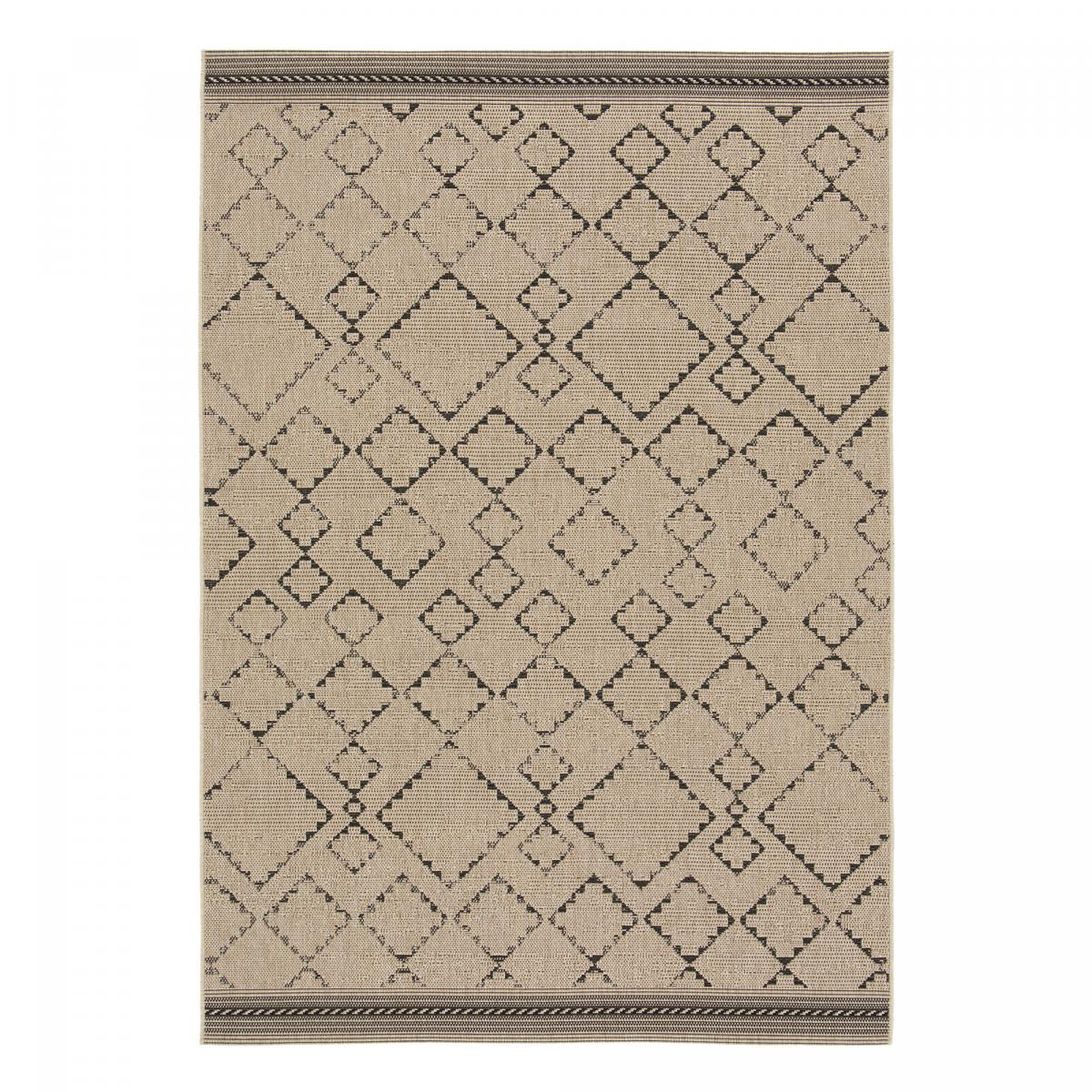 Tapis extérieur tissé kilim rectangle FESA