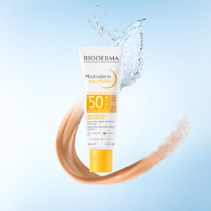 Photoderm Aquafluide - Fluide Ultra-Légère Hydratante Doré - Peaux Sensibles - SPF50+ 40 ml