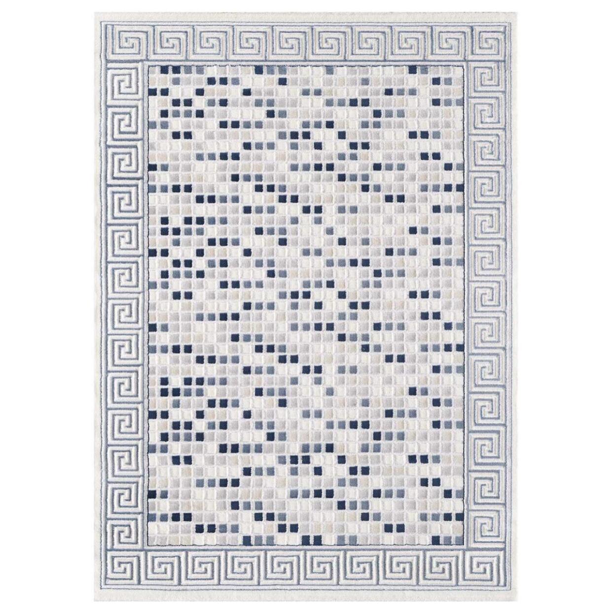 Tapis salon et chambre tissé motif géométrique TUJA
