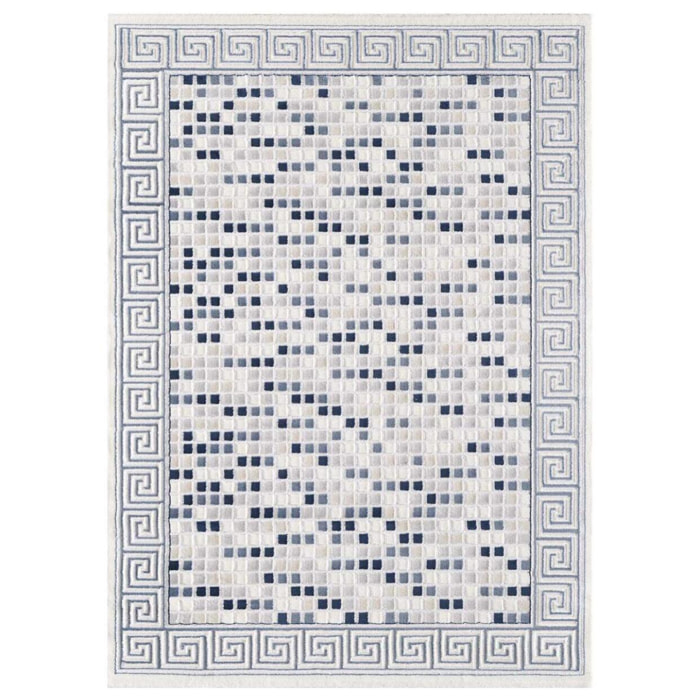 Tapis salon et chambre tissé motif géométrique TUJA