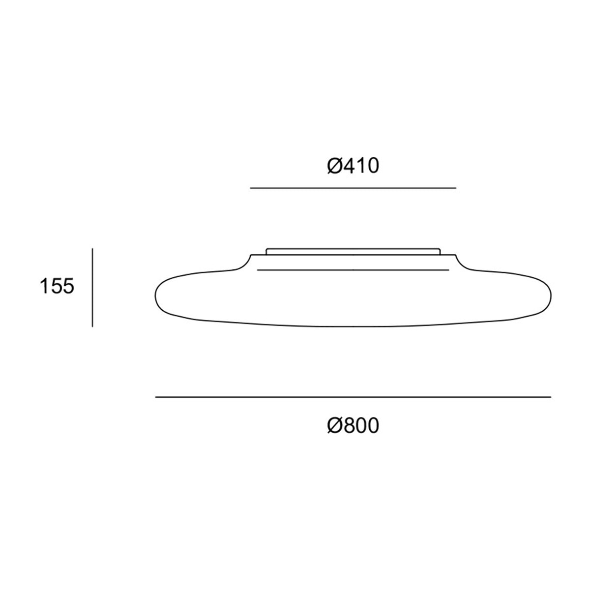 LEDS C4 Plafón IP65 Mega ø800mm LED 81.4 SW 3000-4000K DALI Blanco opal 8062lm