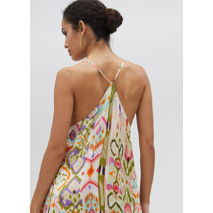 Vestito lungo con stampa