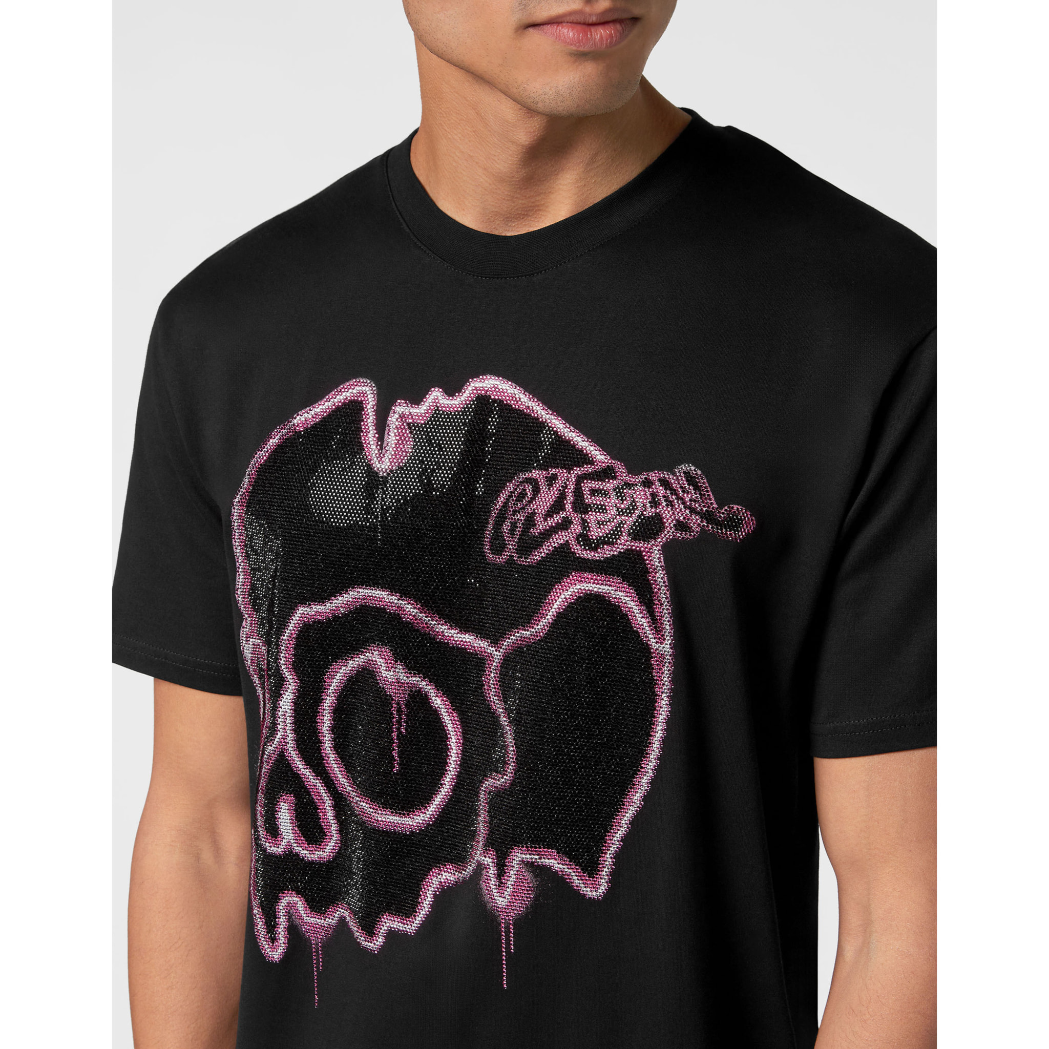 PHILIPP PLEIN Camiseta de cuello redondo SKULL