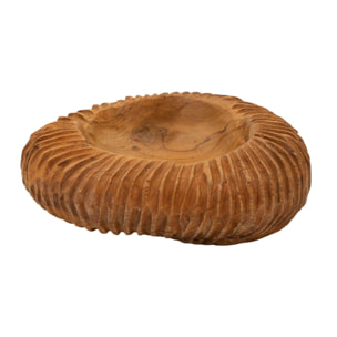 S/TASCHE GARIT IN TEAK RICICLATO CM Ø 32X11 (PEZZI UNICI - NON RIP. IN SERIE)