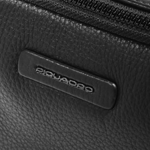 Piquadro Pochette in pelle a due scomparti con polsiera rimovibile