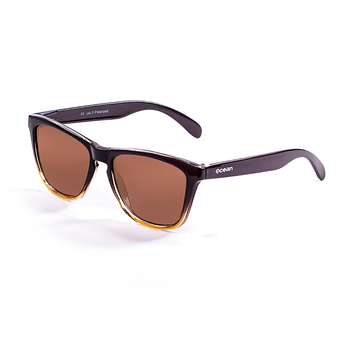 Gafas de sol OCEAN SEA - Negro transparente con revo amarillo
